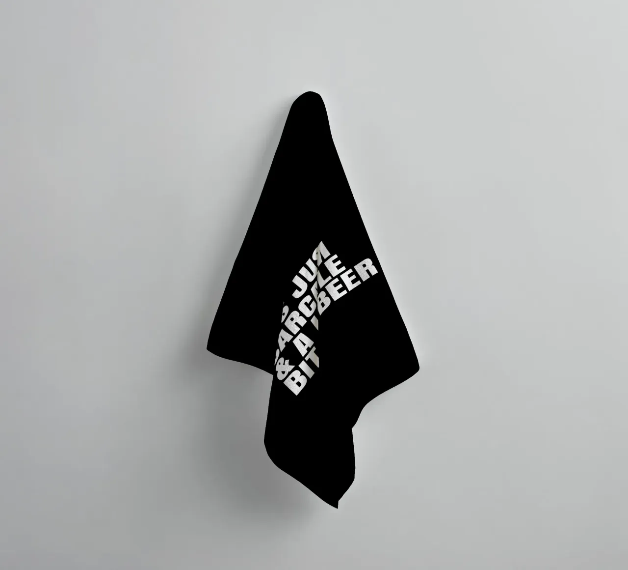 It's just sarcasm and a little bit of beer badhanddoek van happieeagle