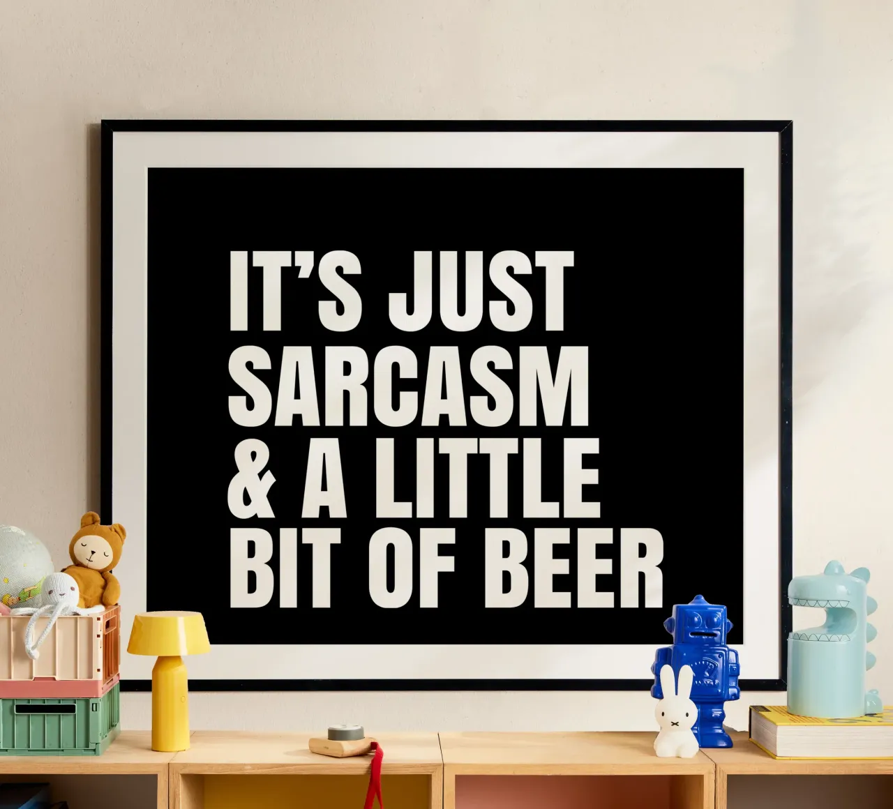 It's just sarcasm and a little bit of beer carta hahnemühle da happieeagle