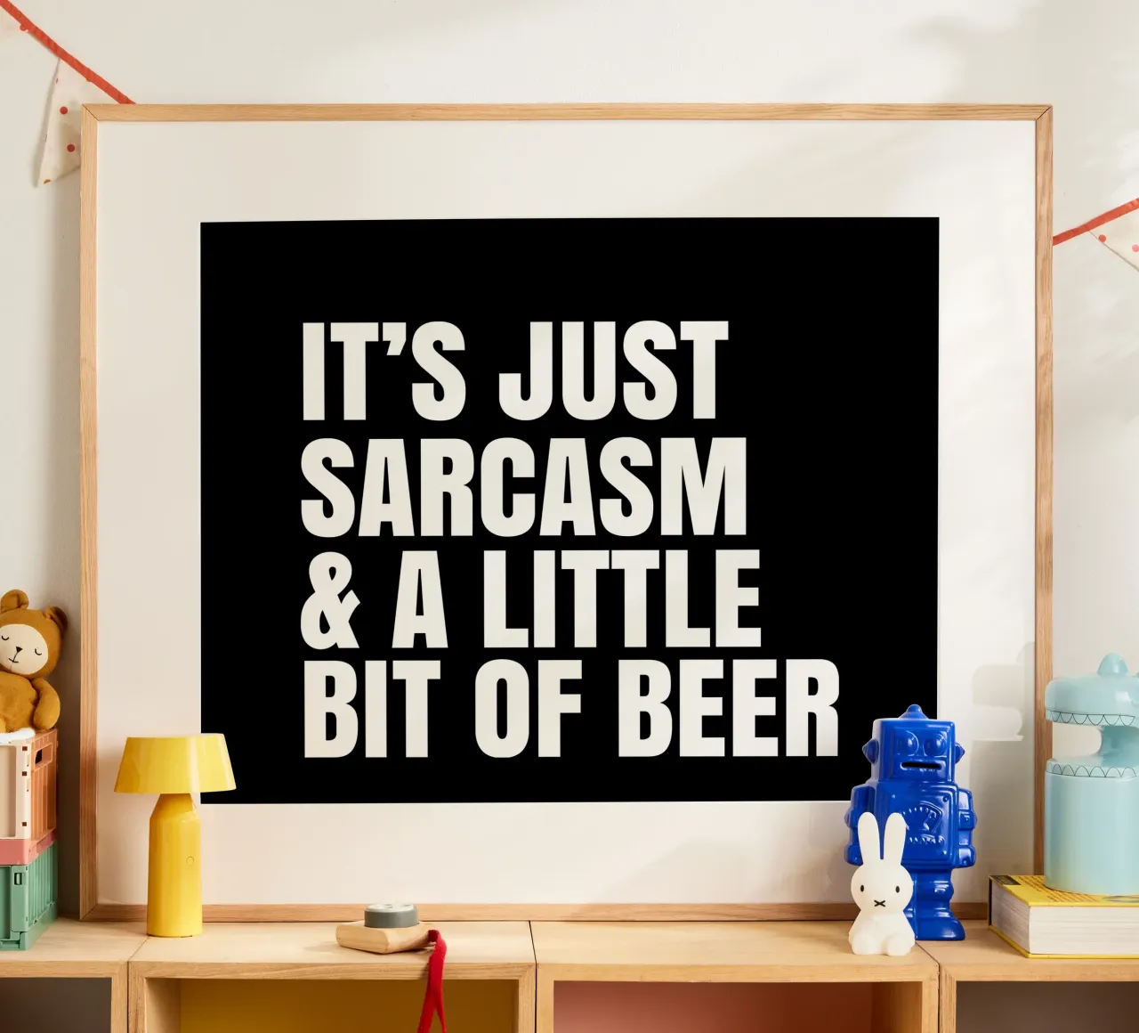 It's just sarcasm and a little bit of beer carta hahnemühle da happieeagle