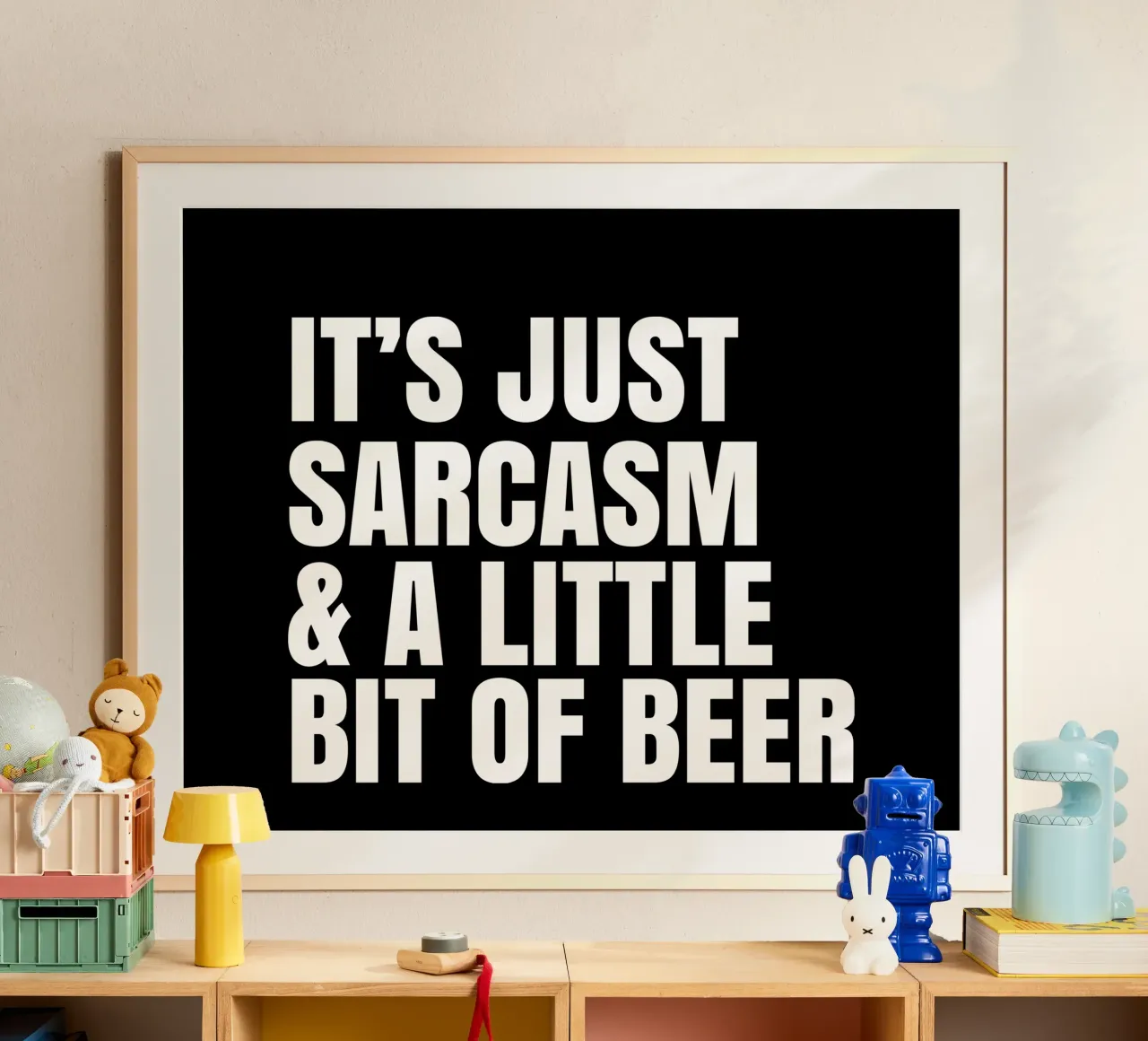 It's just sarcasm and a little bit of beer carta hahnemühle da happieeagle