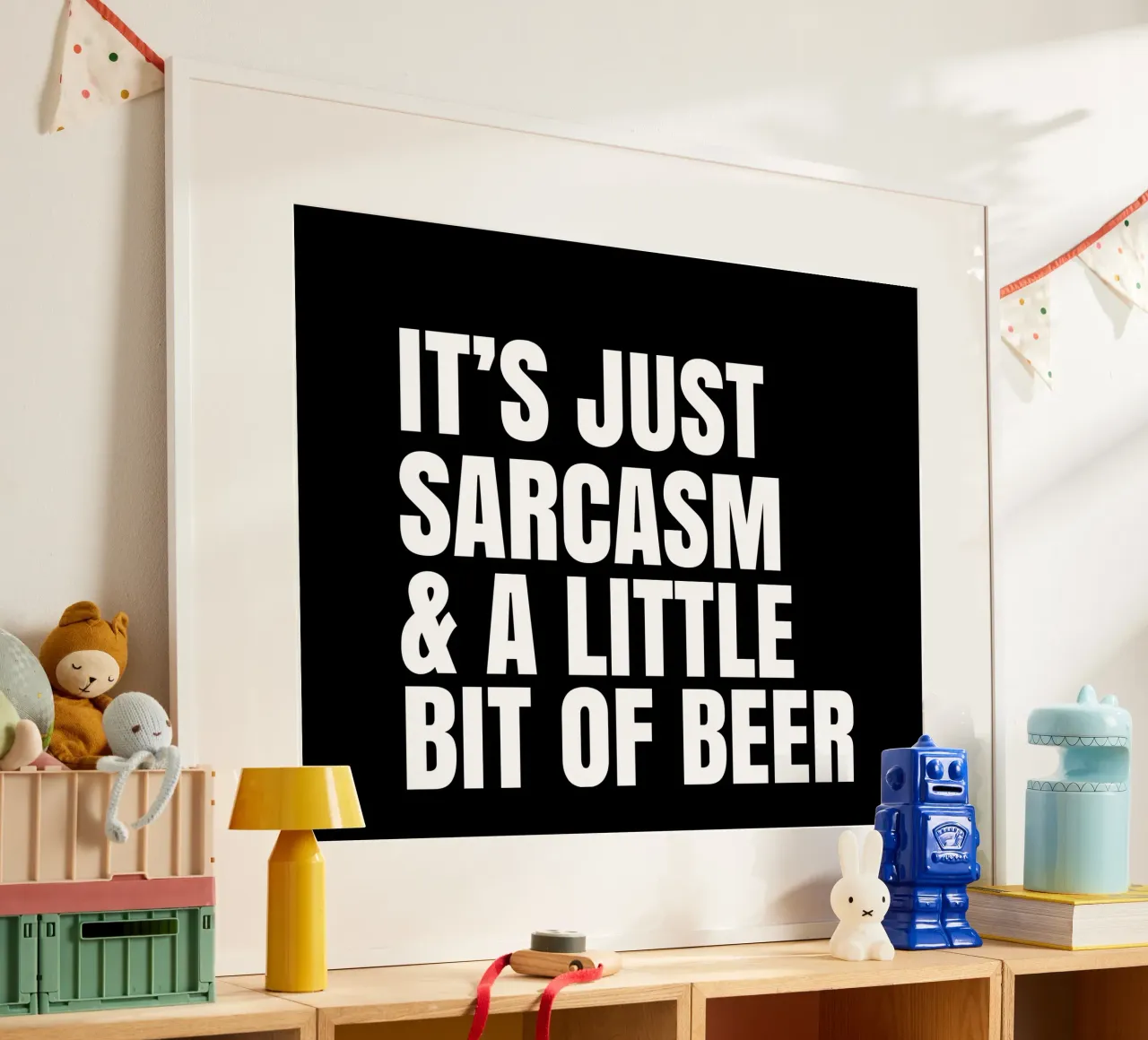 It's just sarcasm and a little bit of beer carta hahnemühle da happieeagle