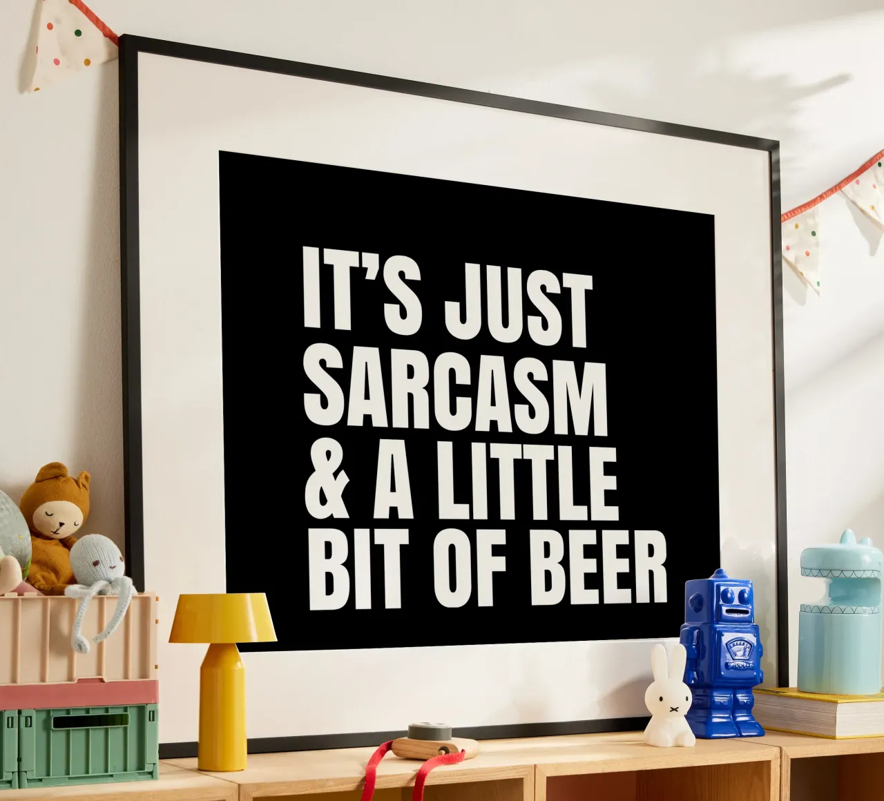 It's just sarcasm and a little bit of beer carta hahnemühle da happieeagle