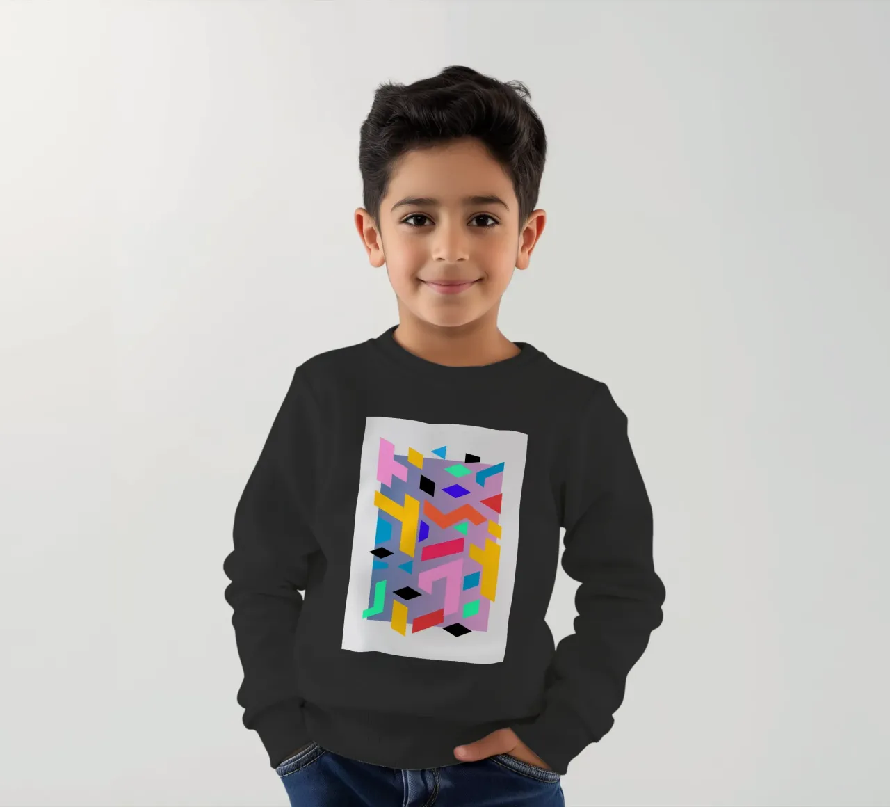 Forme geometriche 26 felpa bambino da Gaite