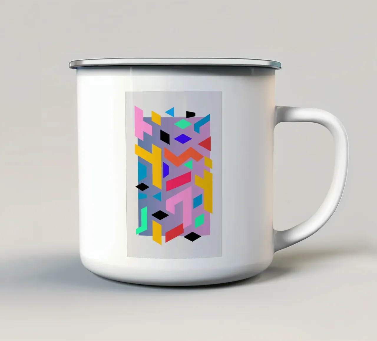 Forme geometriche 26 tazza in smalto da Gaite