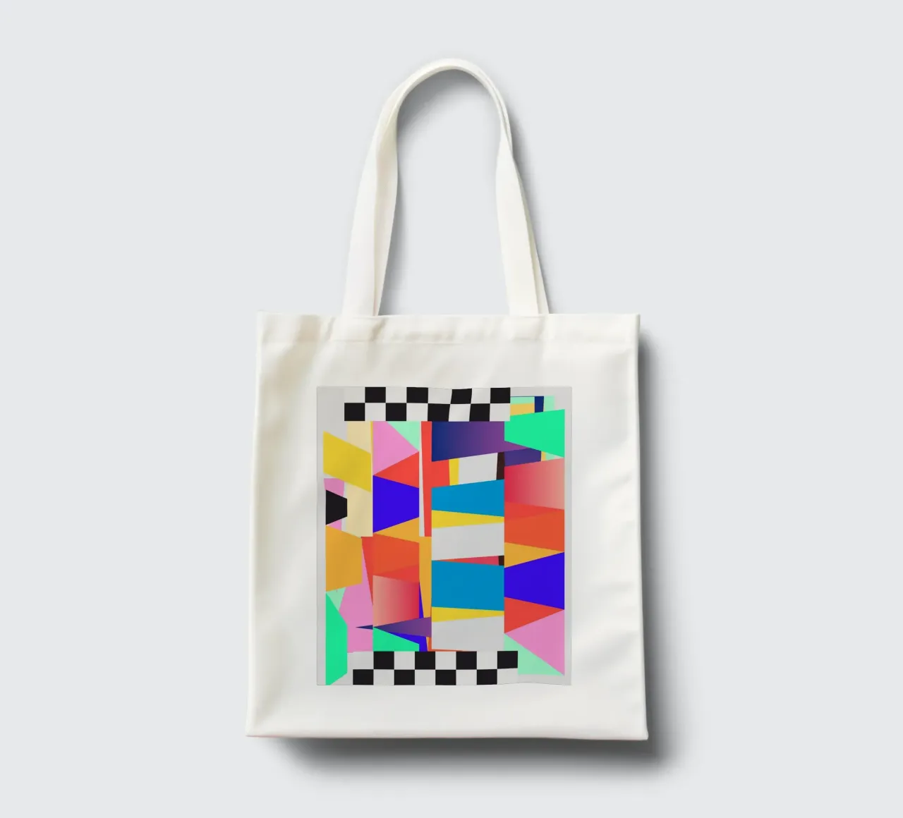 Astrazione geometrica 218 borsa in juta da Gaite