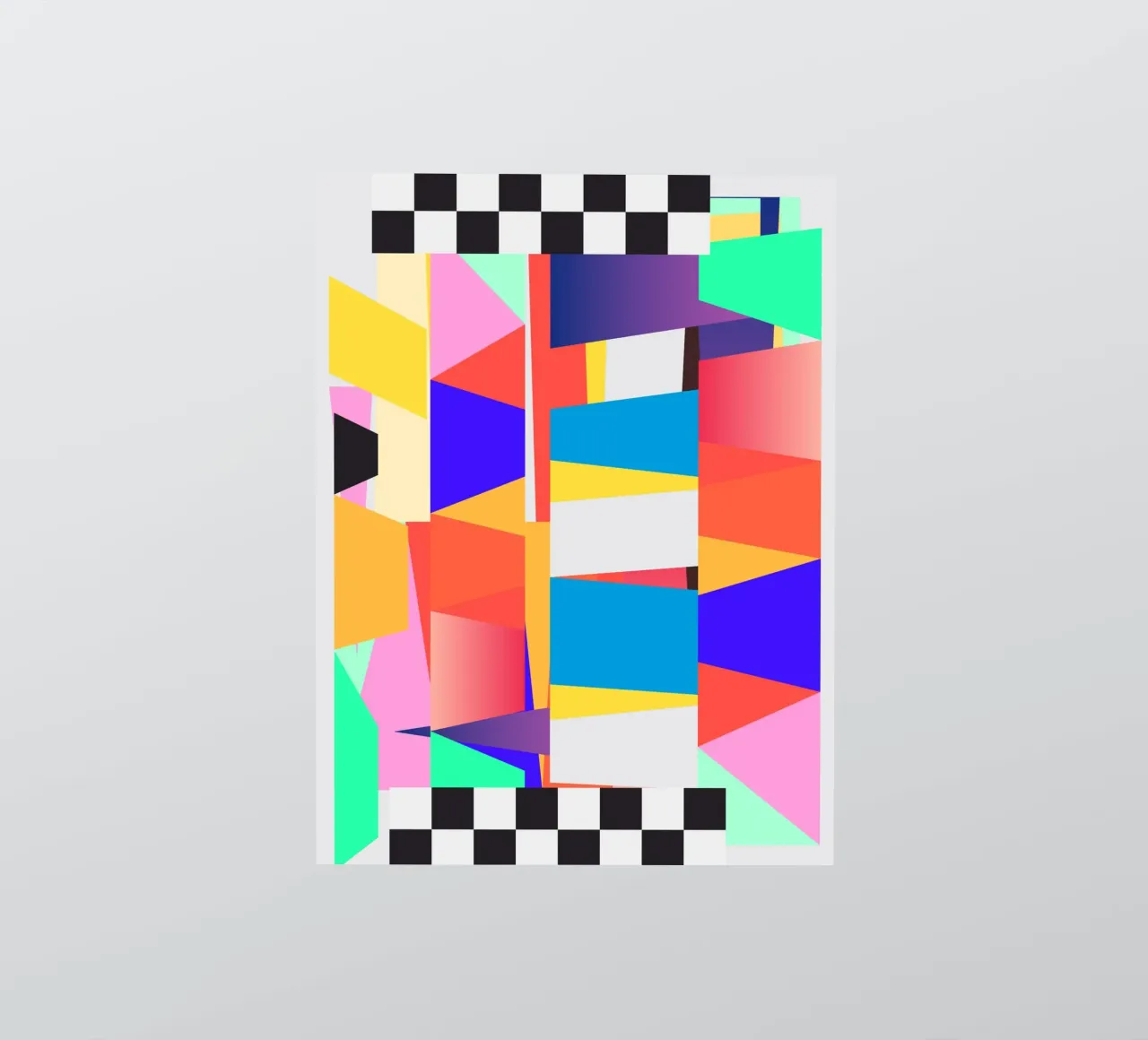 Geometric Abstraction 218 sticker by Gaite