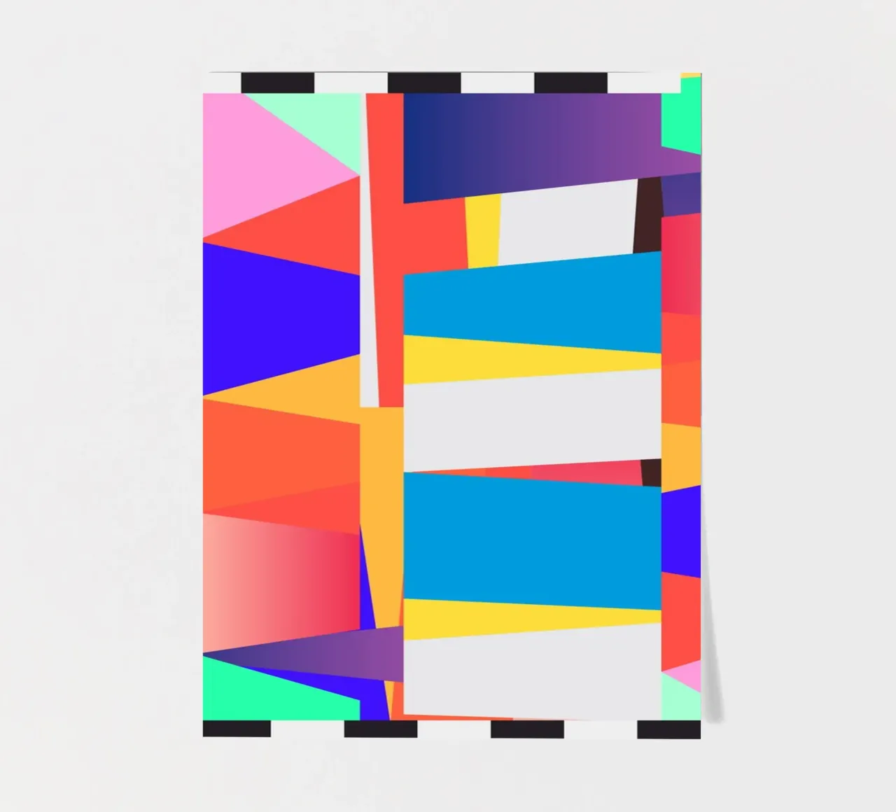 Geometric Abstraction 218 sticker sheet by Gaite