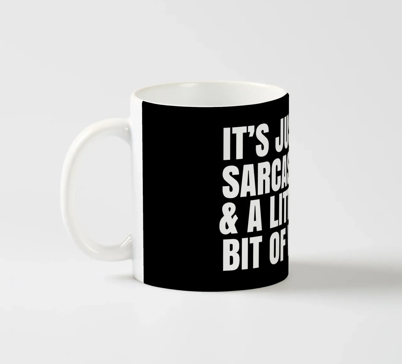 It's just sarcasm and a little bit of whisky tazza in ceramica da happieeagle