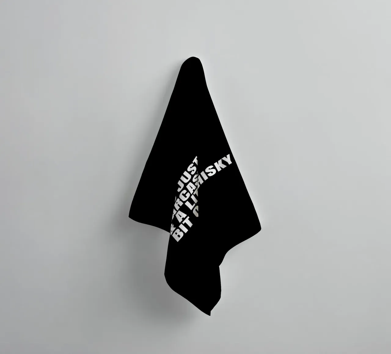 It's just sarcasm and a little bit of whisky asciugamano da bagno da happieeagle