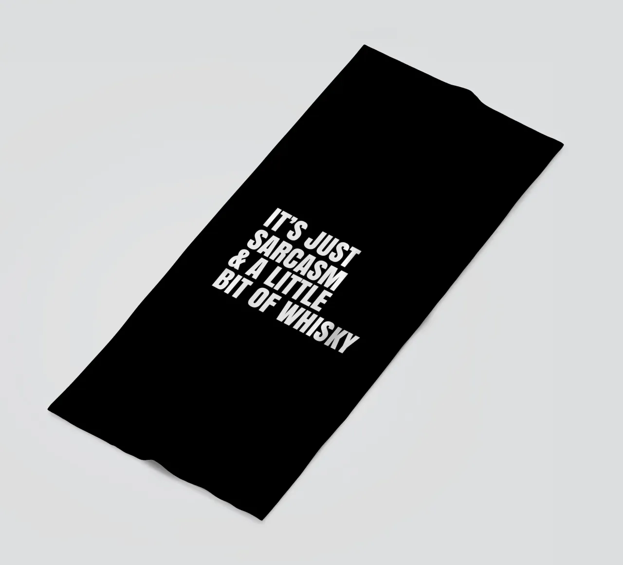 It's just sarcasm and a little bit of whisky beach towel by happieeagle