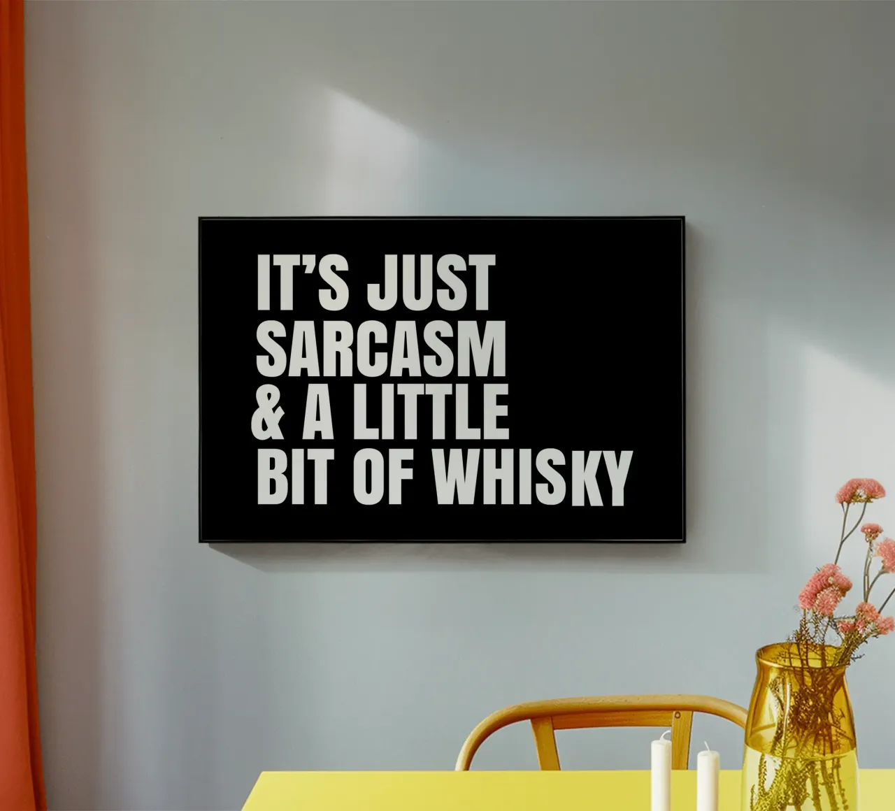 It's just sarcasm and a little bit of whisky plexiglass da happieeagle