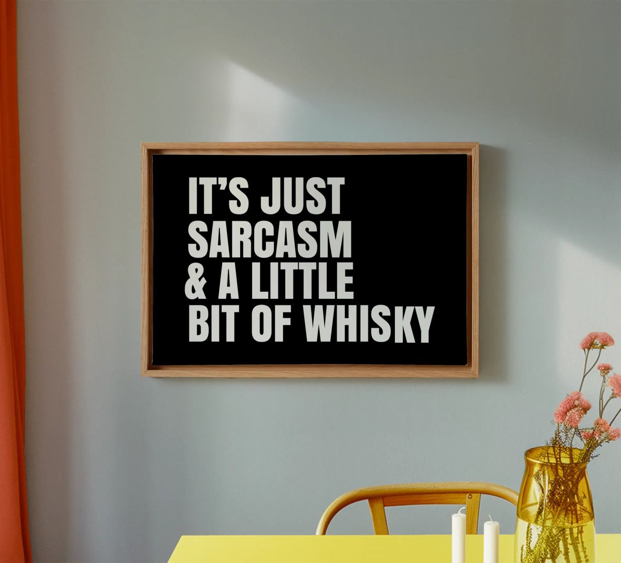 It's just sarcasm and a little bit of whisky tela da happieeagle
