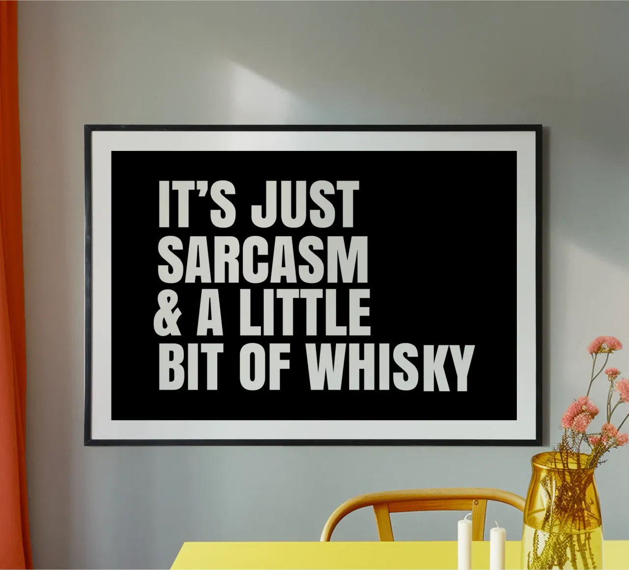 It's just sarcasm and a little bit of whisky carta hahnemühle da happieeagle