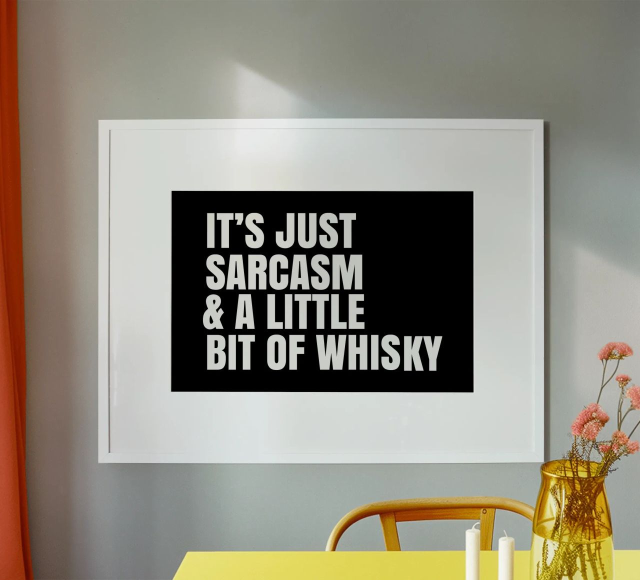 It's just sarcasm and a little bit of whisky carta hahnemühle da happieeagle
