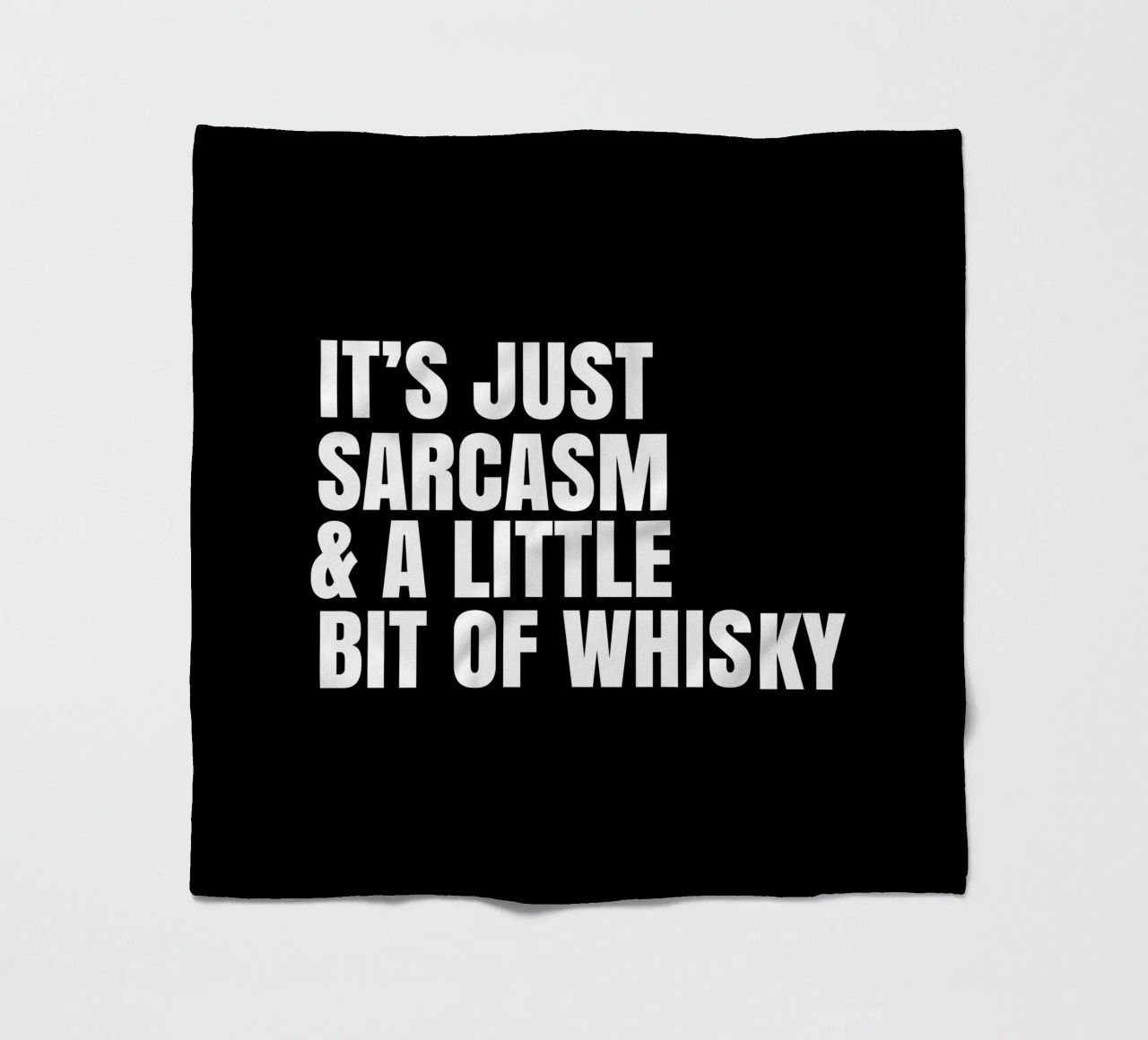 It's just sarcasm and a little bit of whisky coperta in pile da happieeagle