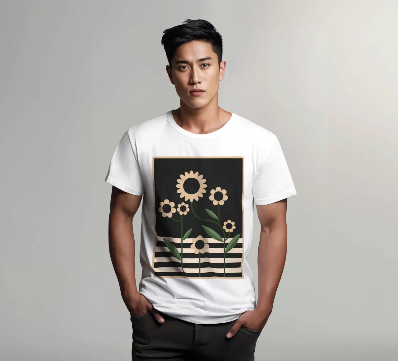 Geometria floreale 37 t-shirt da Gaite