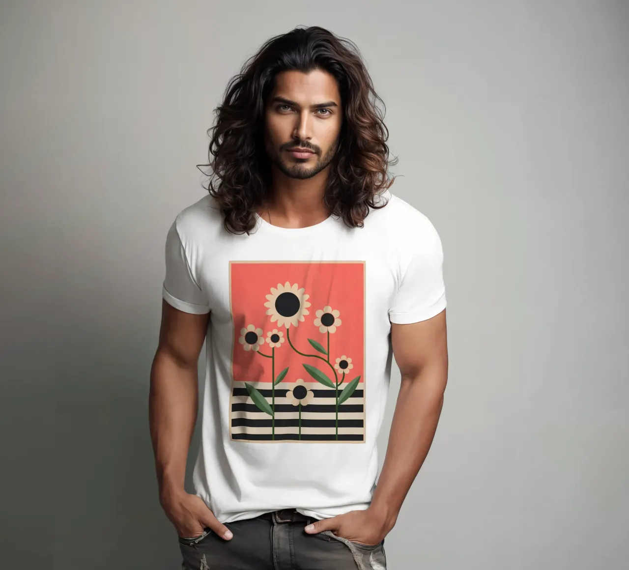 Geometria floreale 39 t-shirt da Gaite