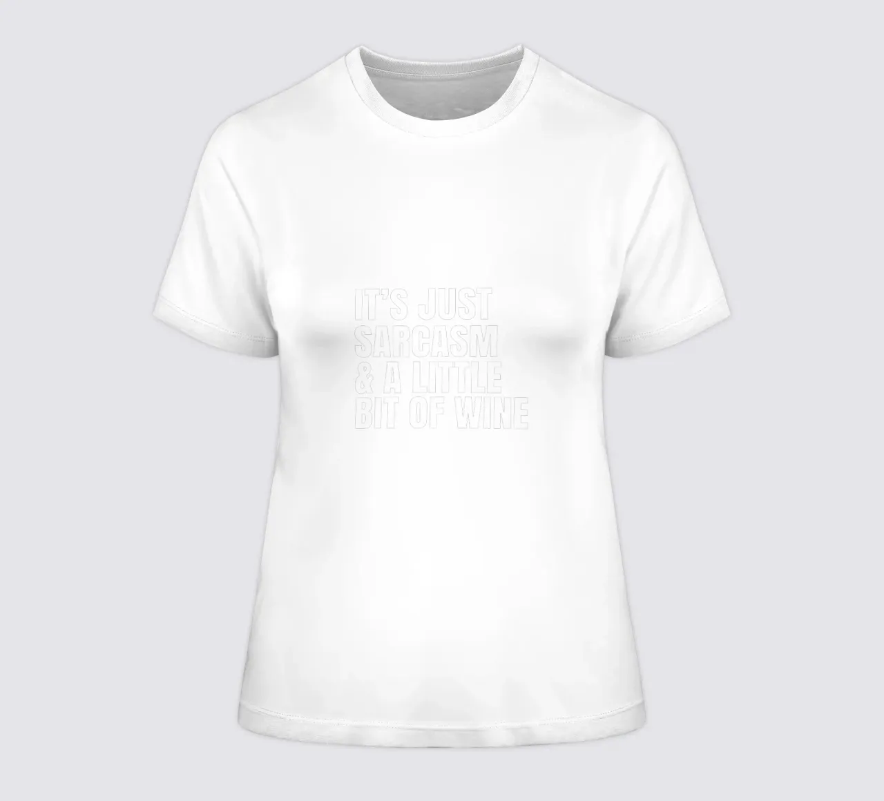 It's just sarcasm and a little bit of wine t-shirt da donna da happieeagle