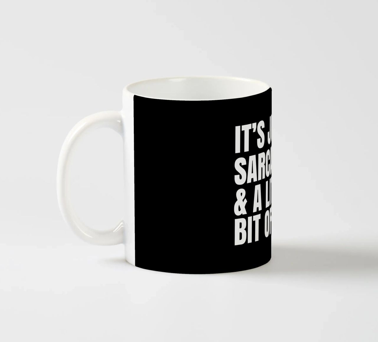 It's just sarcasm and a little bit of wine tazza in ceramica da happieeagle