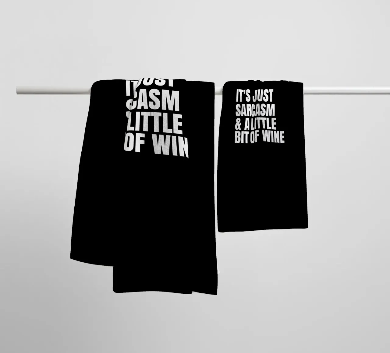 It's just sarcasm and a little bit of wine serviette de bain de happieeagle