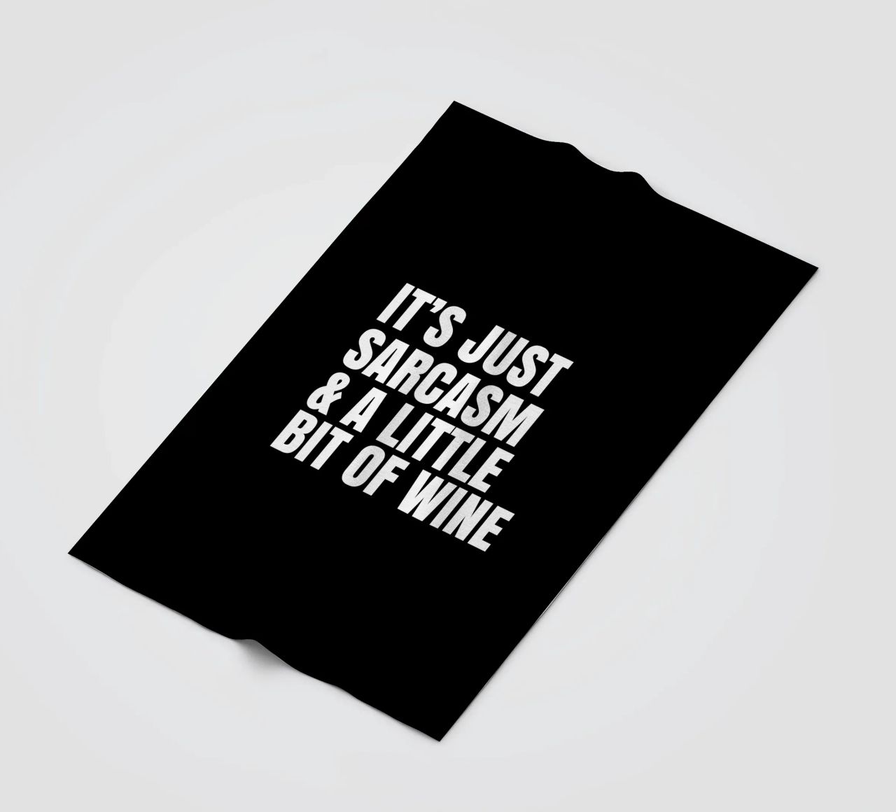 It's just sarcasm and a little bit of wine coperta in pile da happieeagle