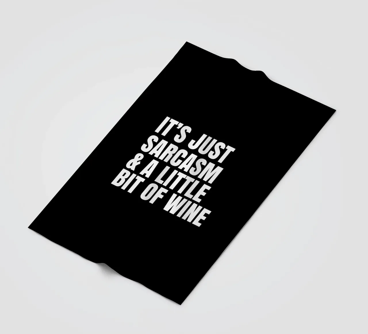 It's just sarcasm and a little bit of wine Fleecedecke von happieeagle