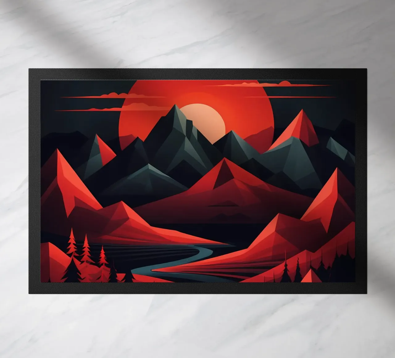 Sunset Symphony doormat by Artistic-shop