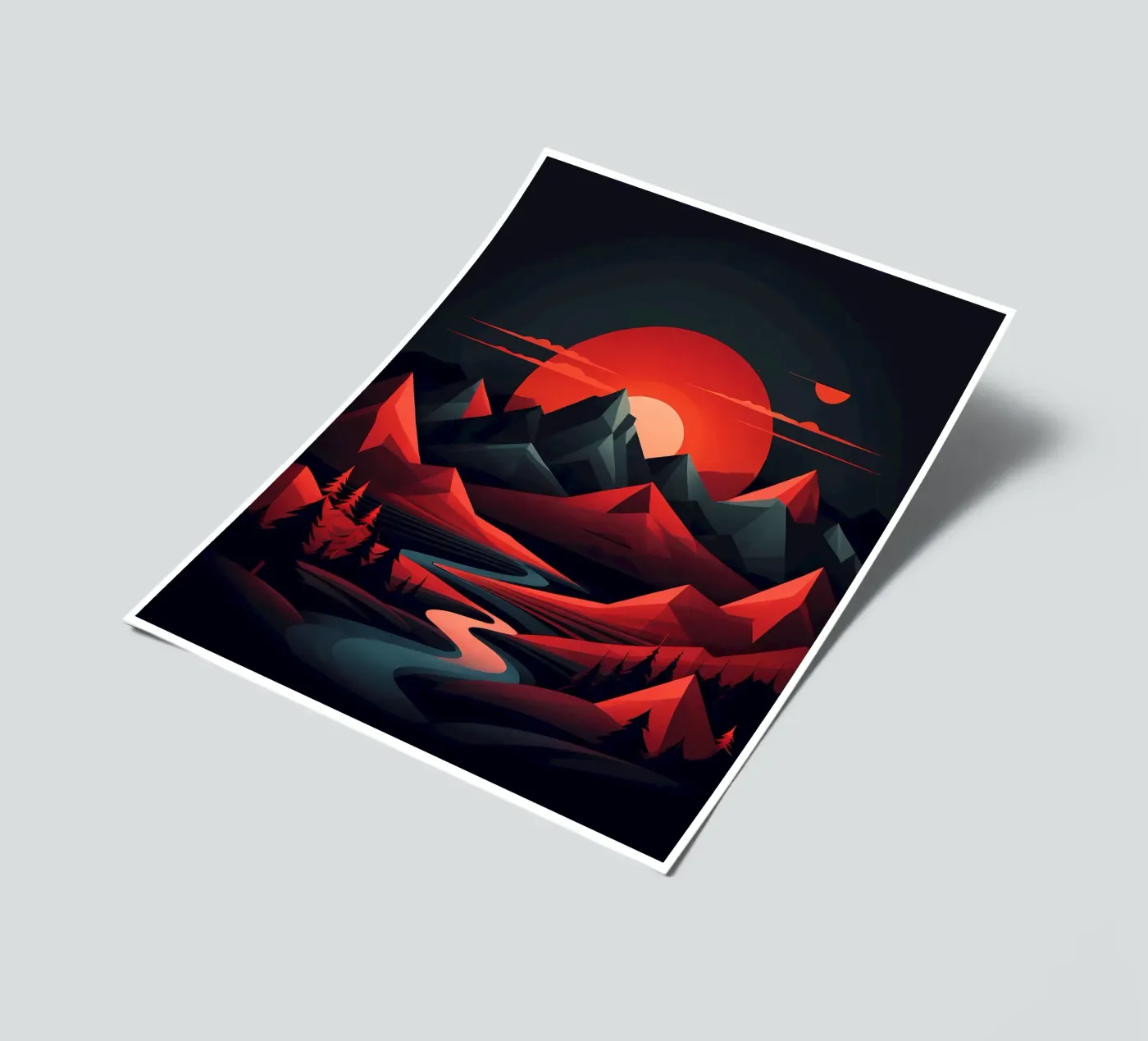 Sonnenuntergangssinfonie Stickerbogen von Artistic-shop