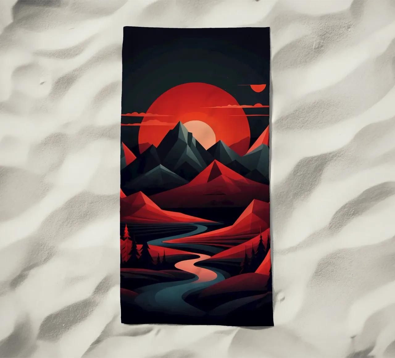 Sinfonia al tramonto telo mare da Artistic-shop