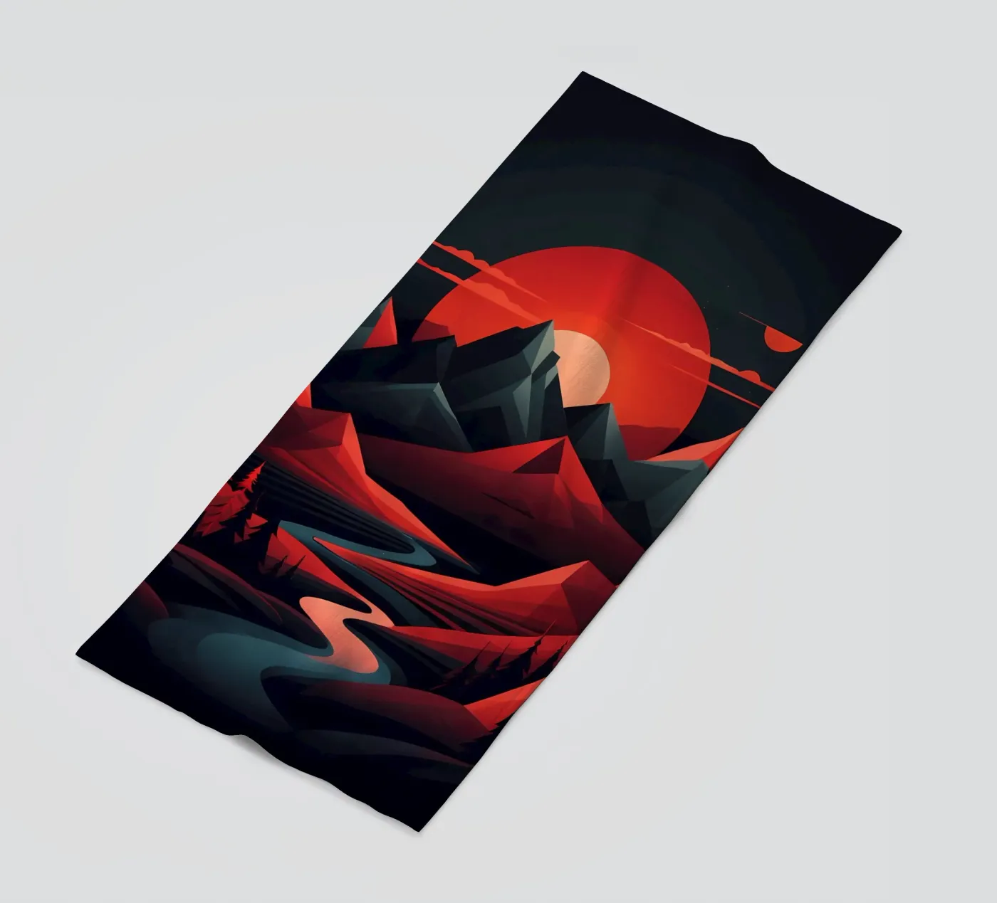 Zonsondergang Symfonie strandhanddoek van Artistic-shop