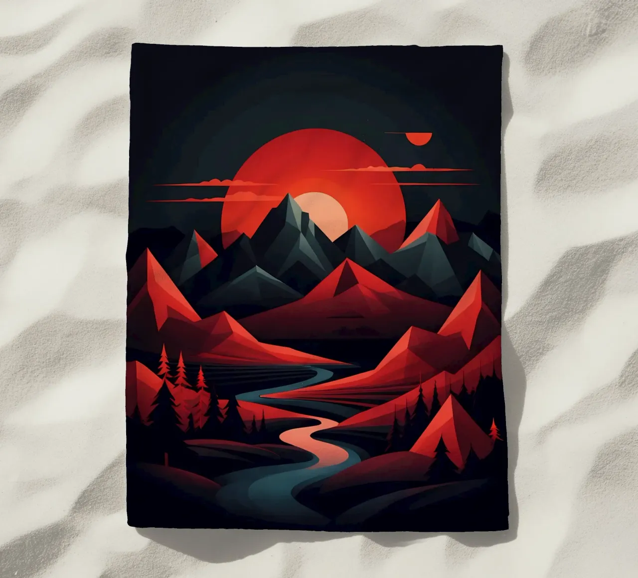 Sinfonia al tramonto telo mare da Artistic-shop