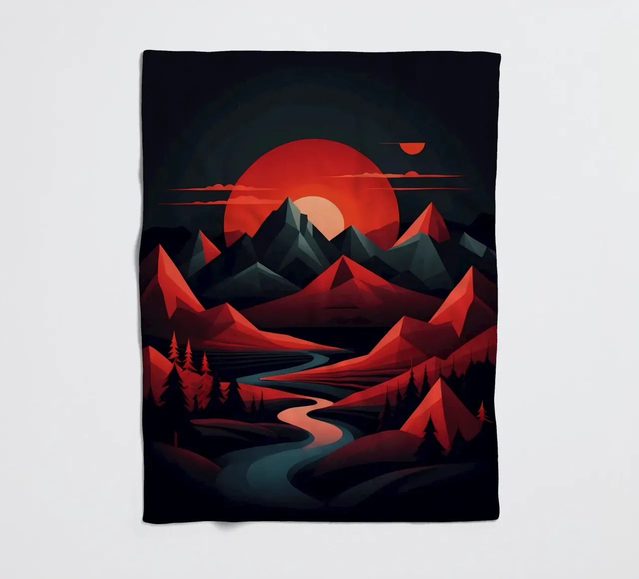 Sonnenuntergangssinfonie Fleecedecke von Artistic-shop