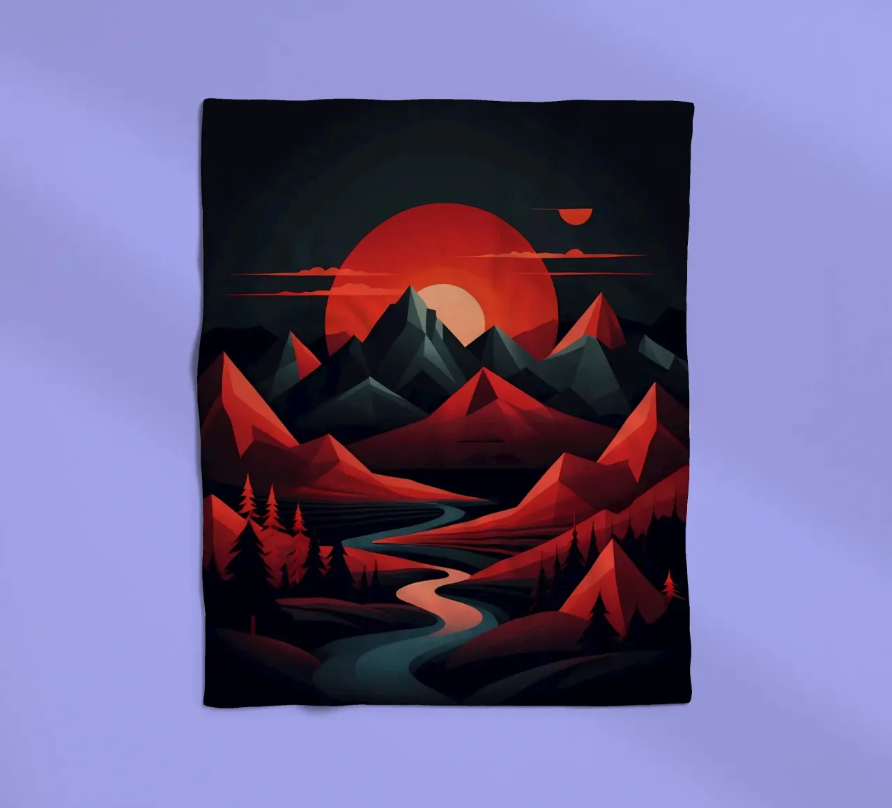 Sonnenuntergangssinfonie Fleecedecke von Artistic-shop