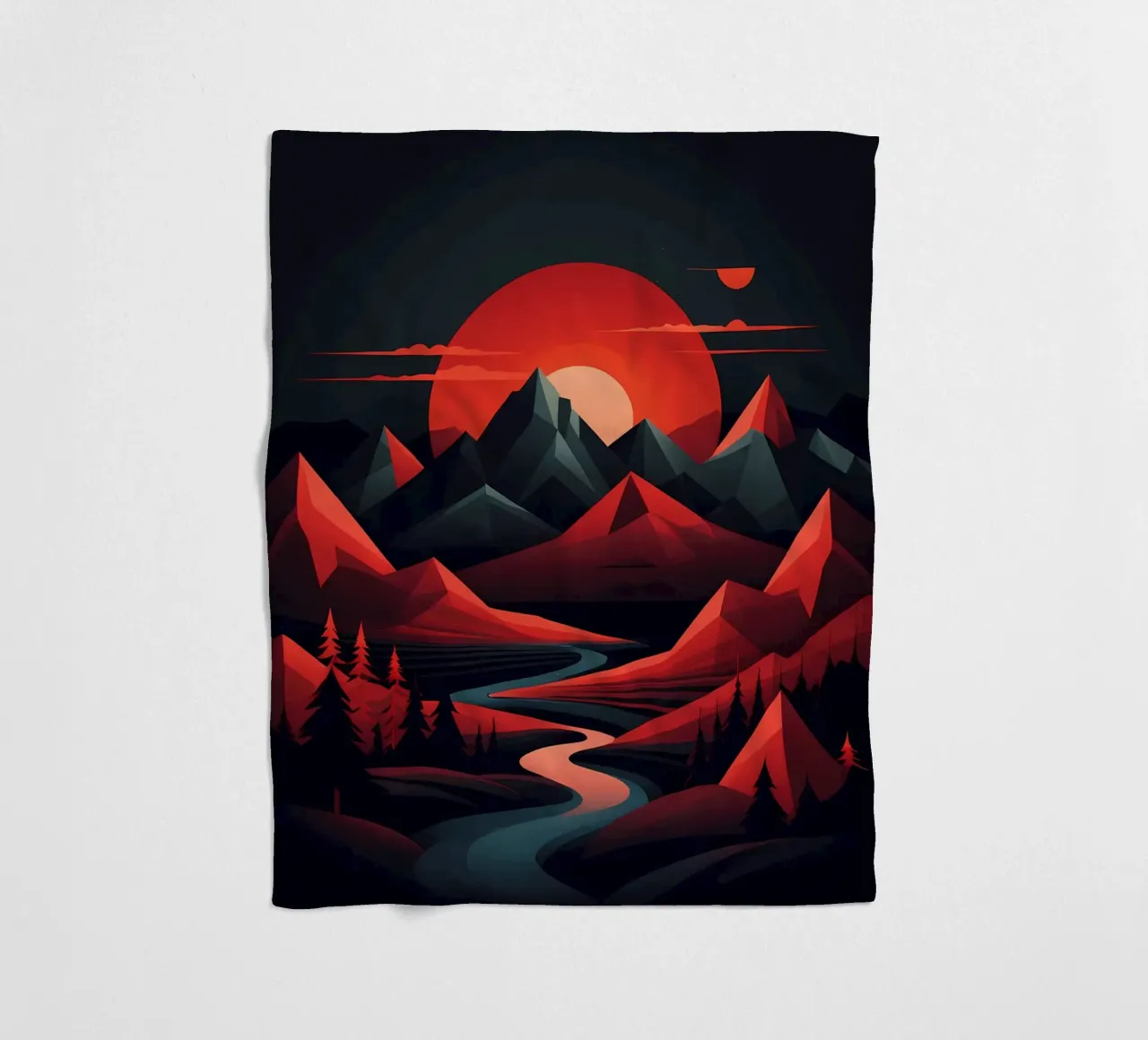 Sonnenuntergangssinfonie Fleecedecke von Artistic-shop