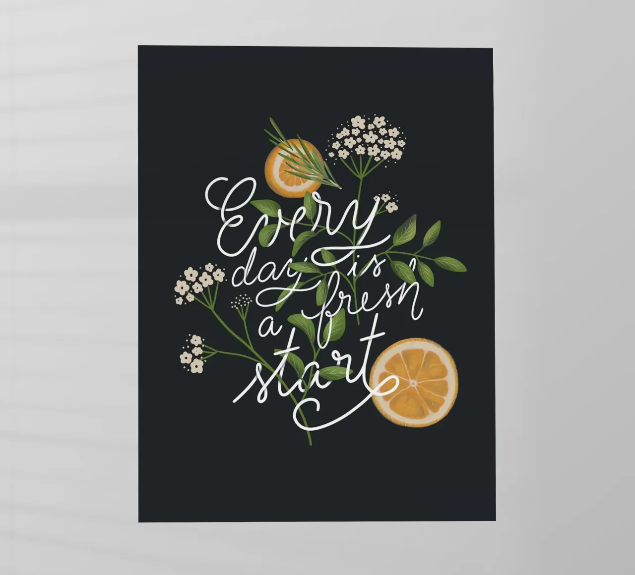 Everyday is a Fresh Start pellicola backlit da anisillustration