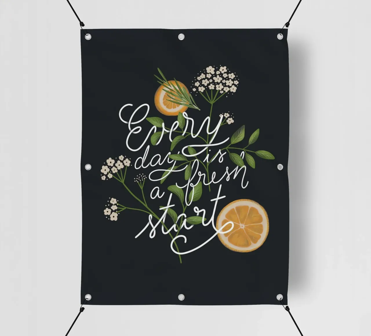 Everyday is a Fresh Start telo in pvc da anisillustration