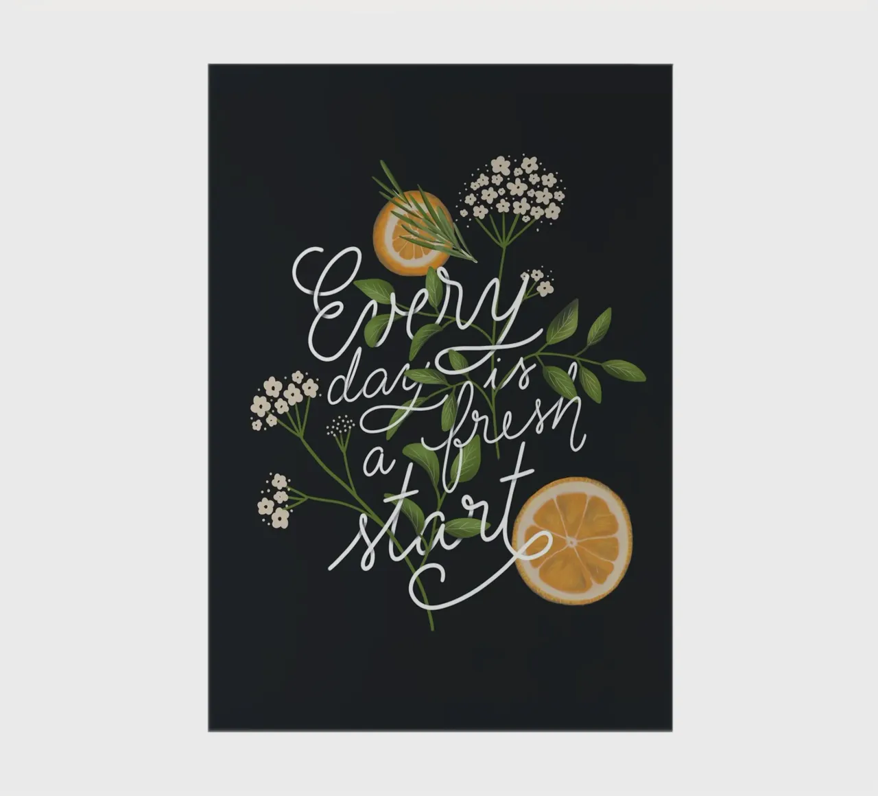 Everyday is a Fresh Start notebook by anisillustration