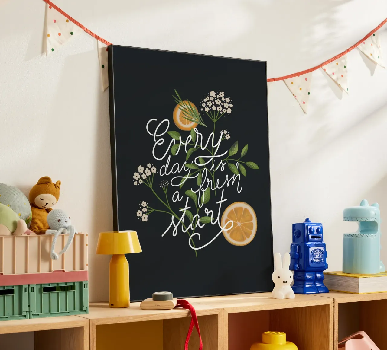 Everyday is a Fresh Start alluminio dibond da anisillustration