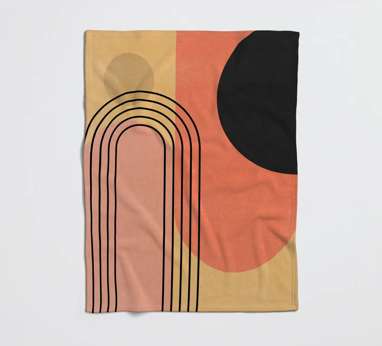Minimal Abstraction 10 fleece blanket by Gaite