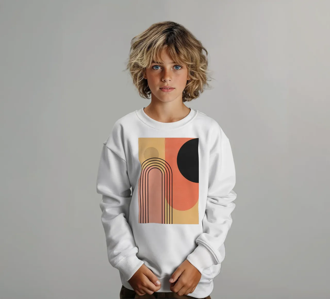 Minimale Abstraktion 10 Kinder Sweatshirt von Gaite