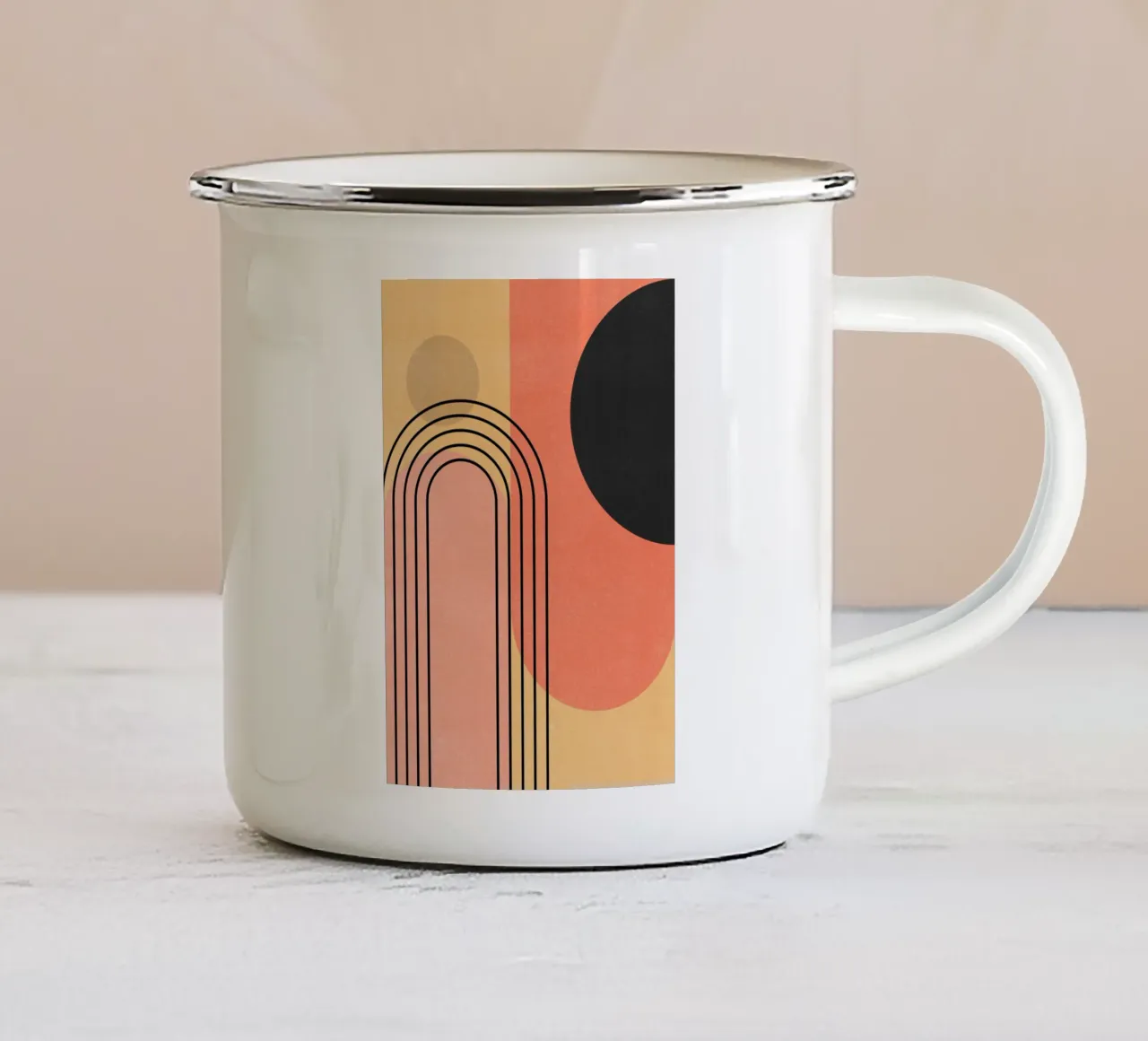Astrazione minima 10 tazza in smalto da Gaite