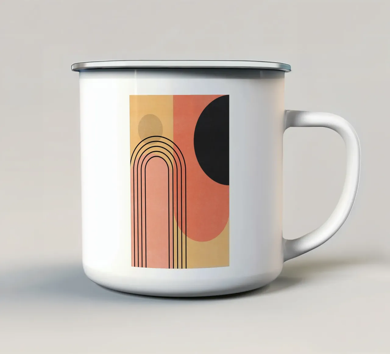 Astrazione minima 10 tazza in smalto da Gaite