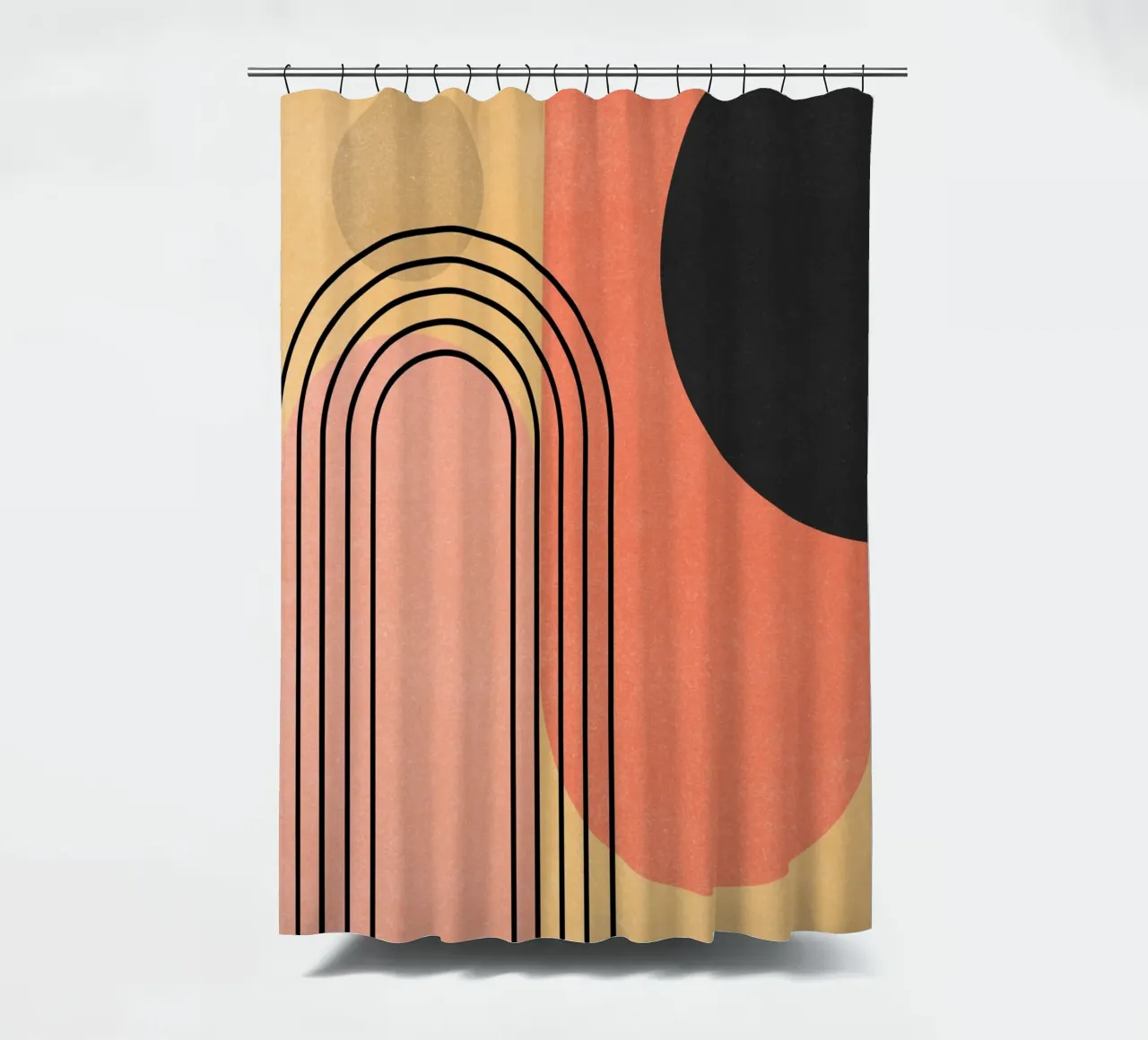 Minimal Abstraction 10 shower curtain by Gaite