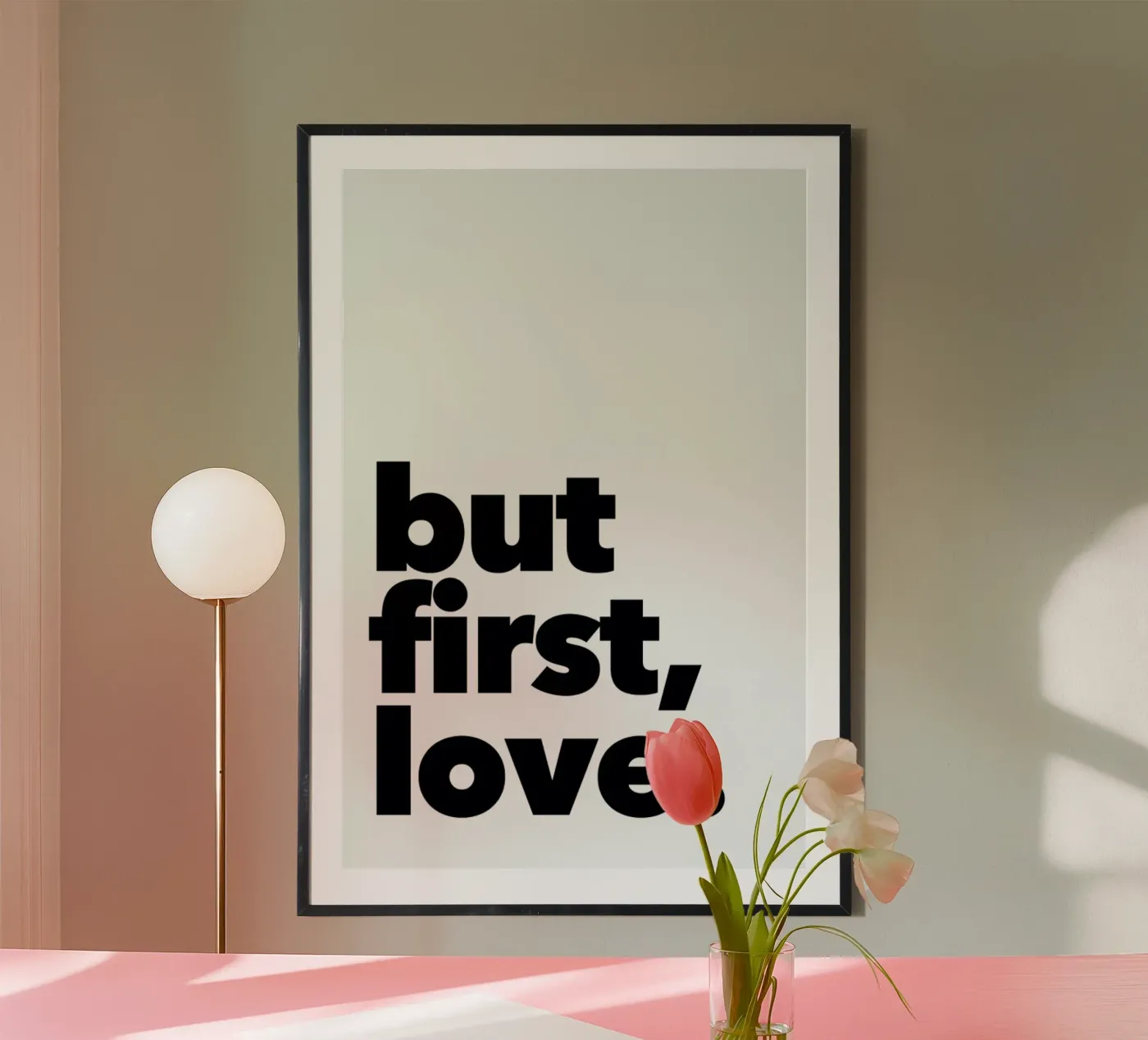 first love poster de Mottos by Sinan Saydik