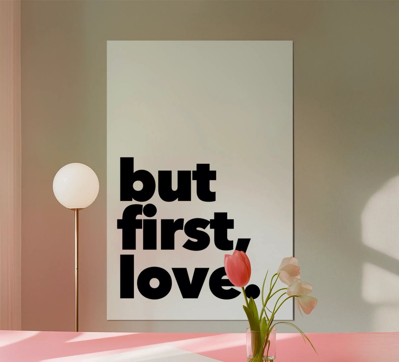first love Poster von Mottos by Sinan Saydik