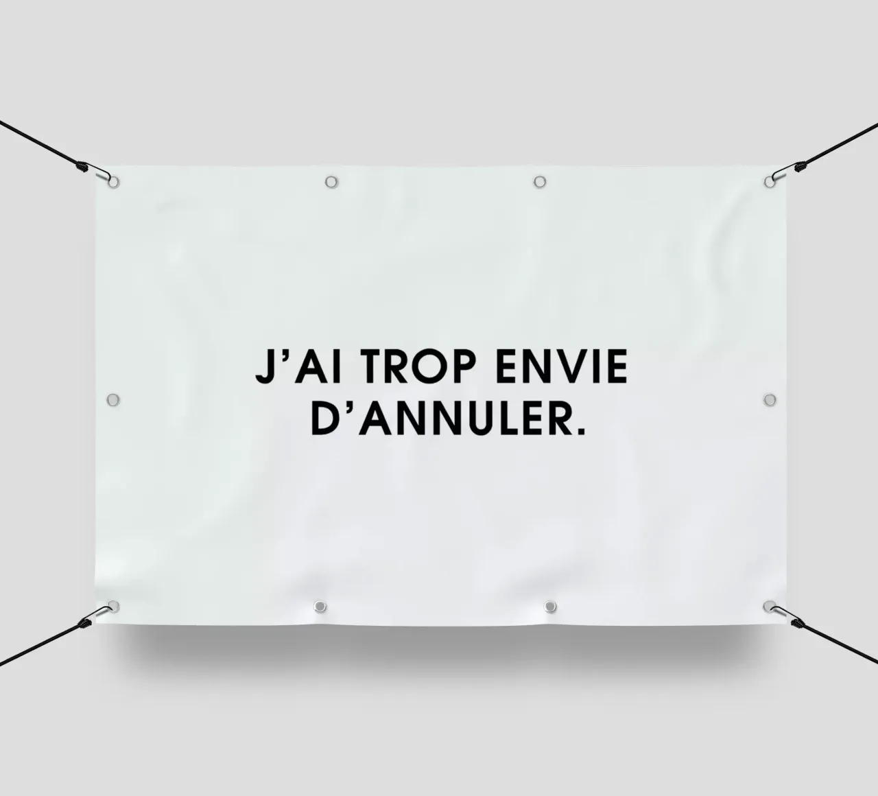 J'ai trop envie d'annuler - White telo in pvc da Intertitres