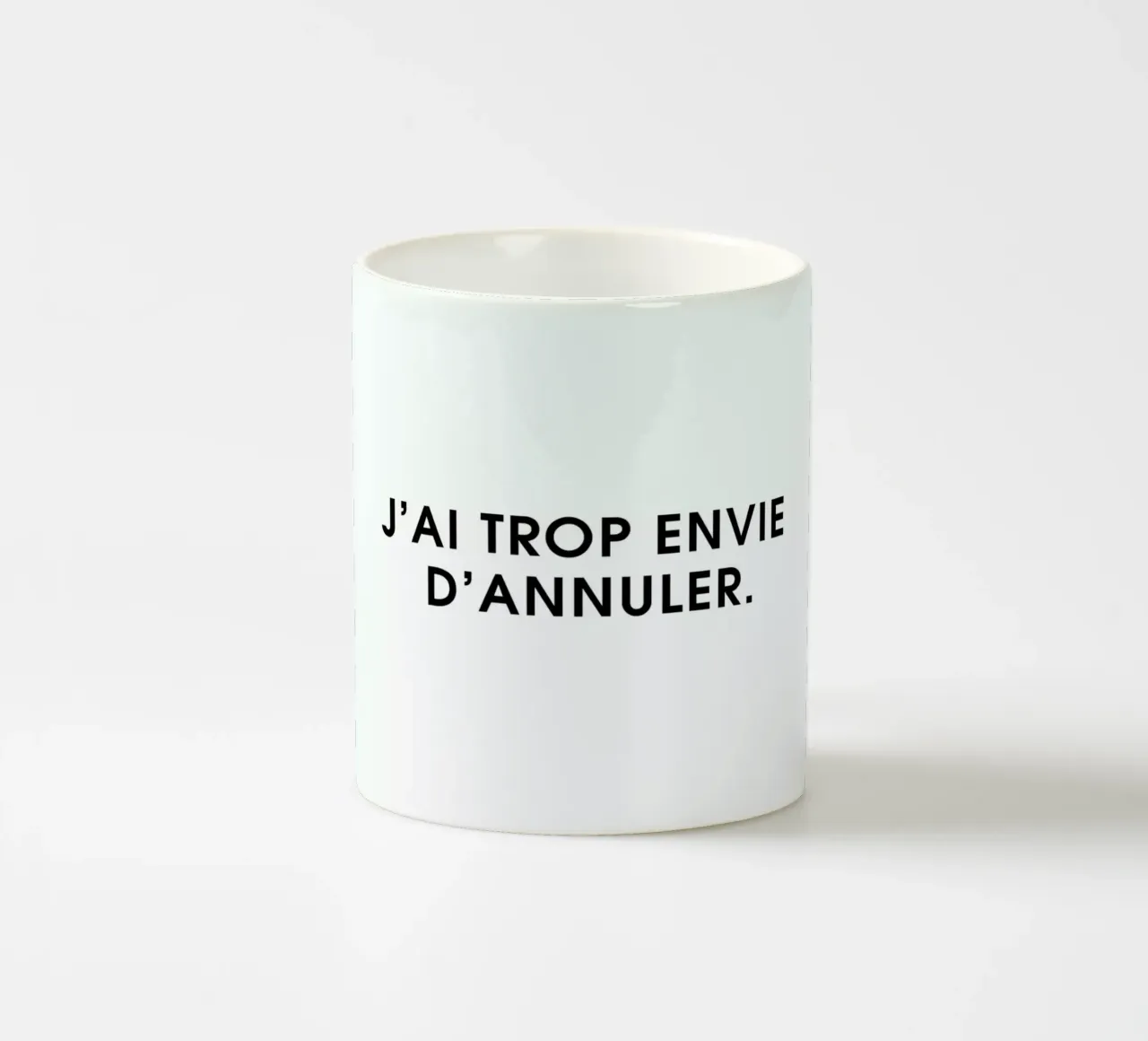 J'ai trop envie d'annuler - White tazza in ceramica da Intertitres