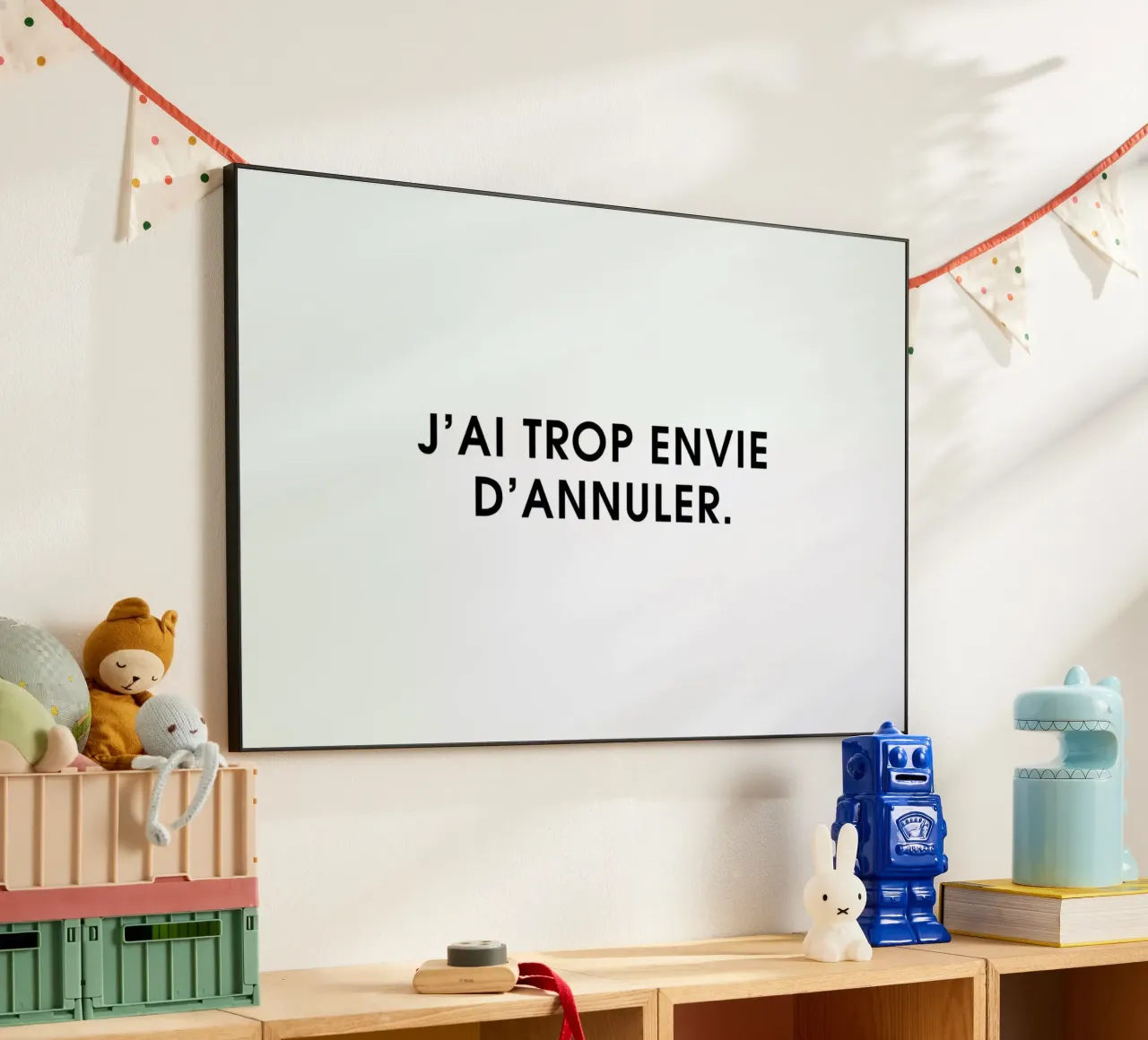 J'ai trop envie d'annuler - White alluminio dibond da Intertitres