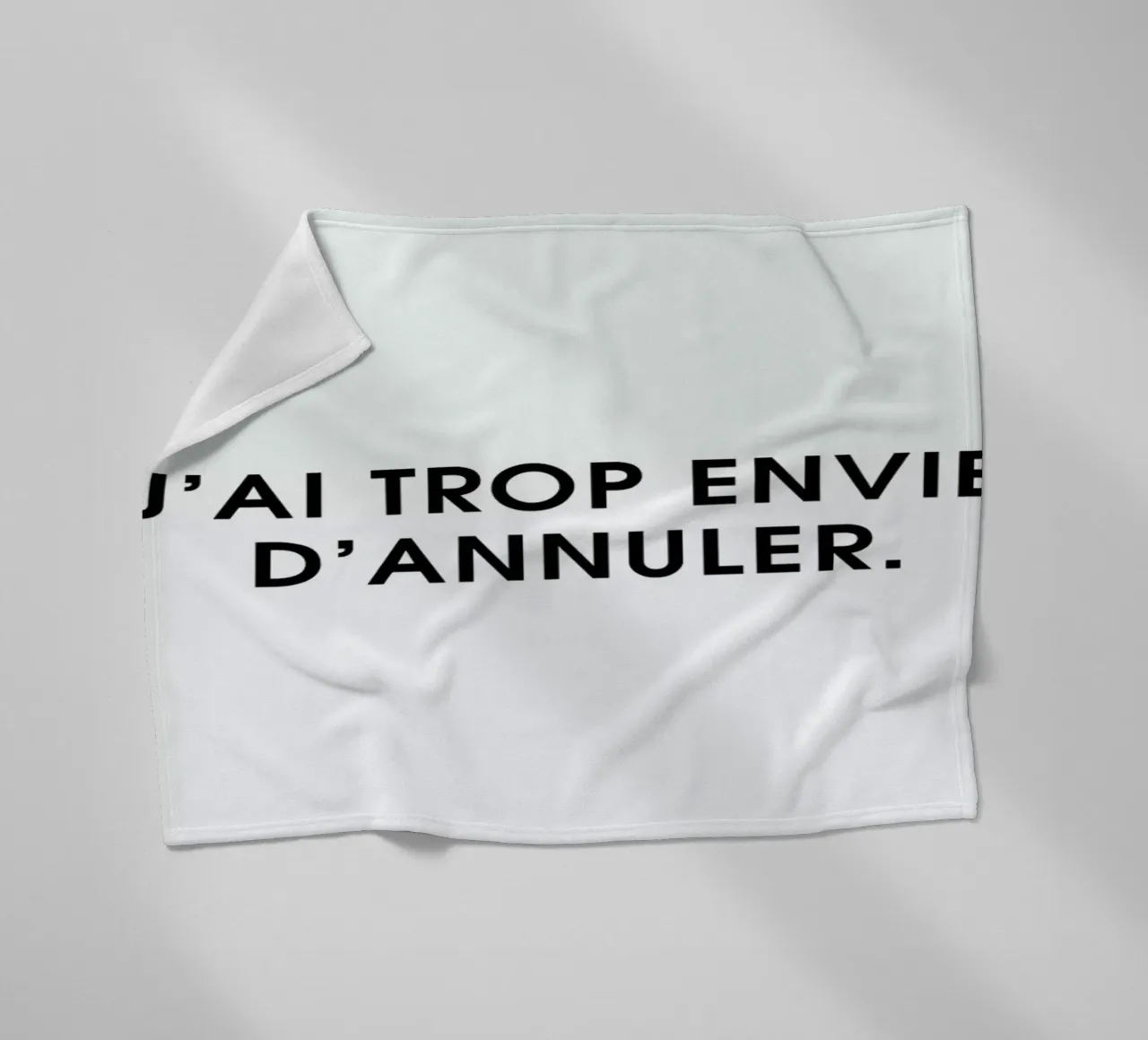 J'ai trop envie d'annuler - White coperta in pile da Intertitres
