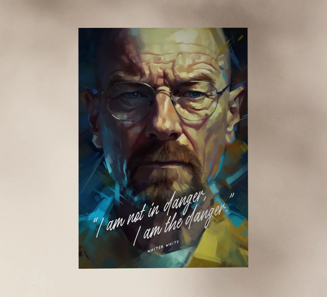 Walter White Breaking Bad Art Quote pellicola backlit da Lootprint
